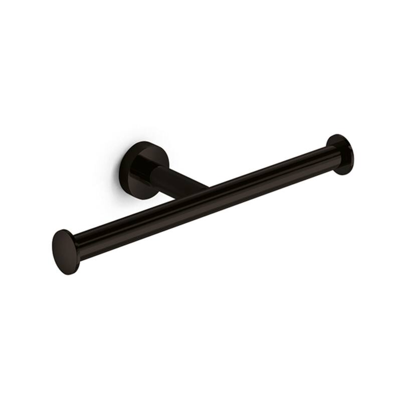 WS Bath Collections Baketo Wall Mounted Toilet Paper Holder - Matte Black