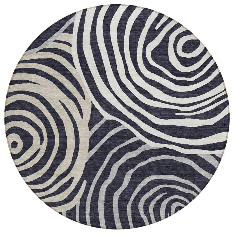 HomeRoots Abstract Transitional Rectangle Outdoor Rug