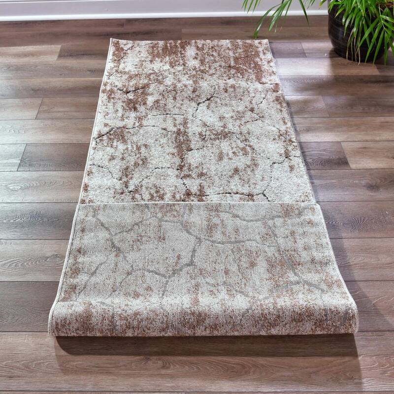 Milan Collection Abstract Stone Area Rug