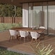 preview thumbnail 21 of 20, Amazonia 100% FSC Certified Wood Sant Louis Outdoor Patio Dining Set White - Wood Legs - 7pc