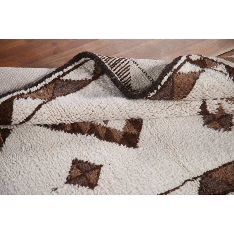 Natural Dye Anatolian Runner Rug Hand-knotted Turkish Wool Carpet - 3'1"x 11'2"