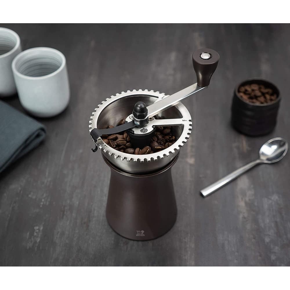 Peugeot KRONOS Coffee Grinder, 19 cm/ 7.5 in, Chocolate - 19 cm/ 7.5 in