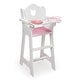 preview thumbnail 3 of 15, Badger Basket Doll High Chair with Accessories and Free Personalization Kit