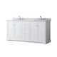 Option White / White Carrara Marble Top / Polished Chrome