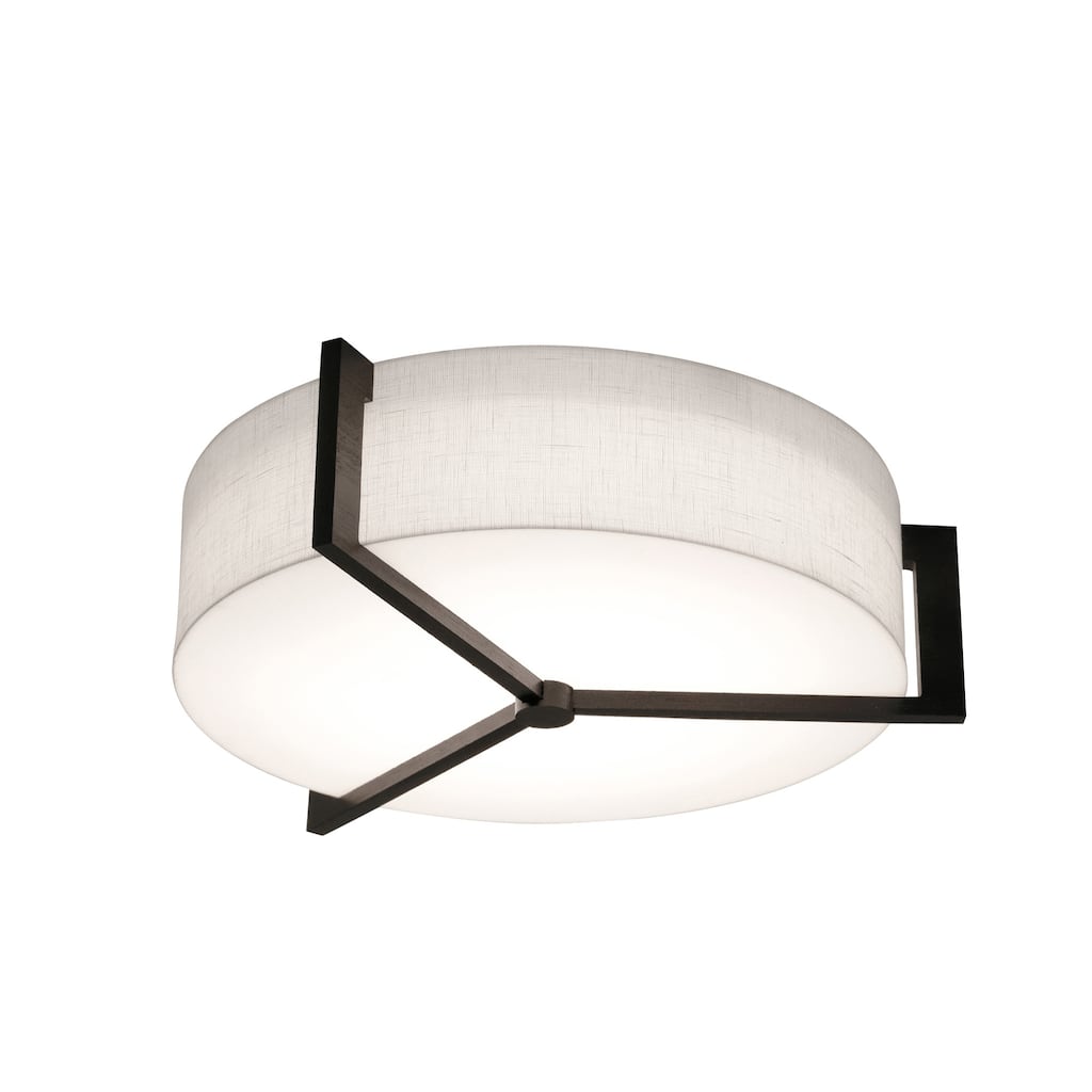 AFX APF1214MB-LW Apex 2 Light 15" Wide Flush Mount Drum Ceiling