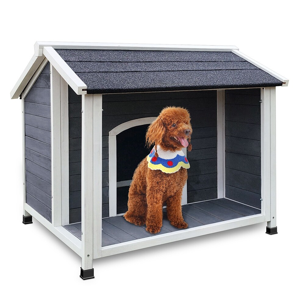 Outdoor Wooden Waterproof Windproof Dog House and Warm Dog Crates