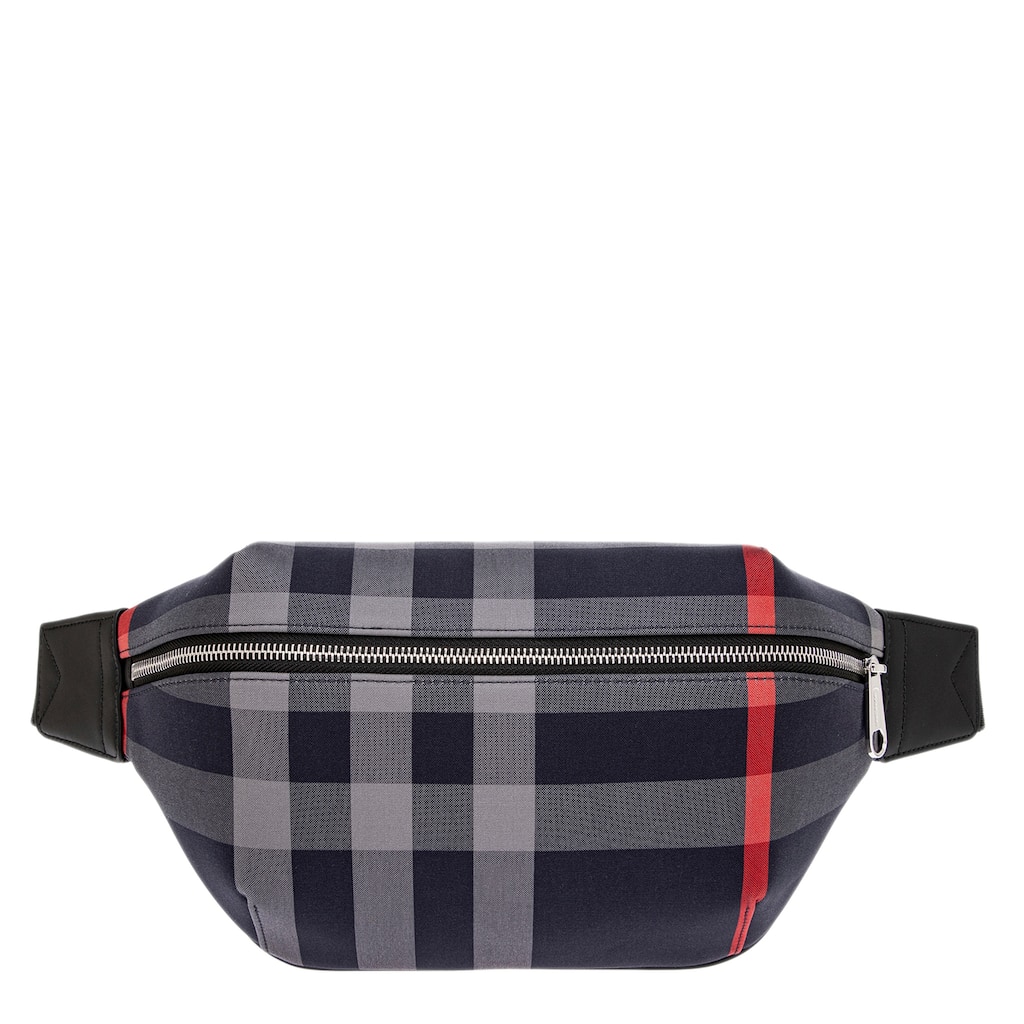Burberry Men's Sonny Check Belt Bag - Navy Check