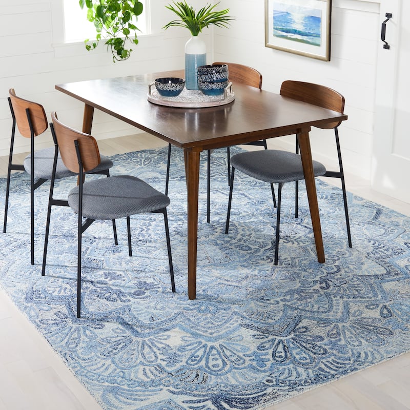 SAFAVIEH Handmade Marquee Genta Modern Medallion Wool Rug