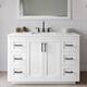 Option White / Giotto Quartz Top / Matte Black Hardware