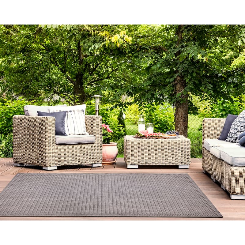 Liora Manne Malibu Simple Border Indoor/Outdoor Rug