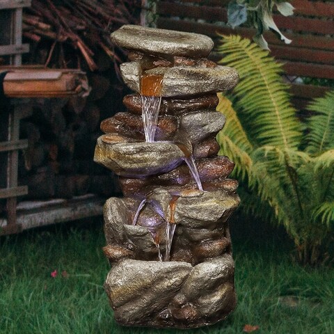 Outdoor Water Fountain with Contemporary Design