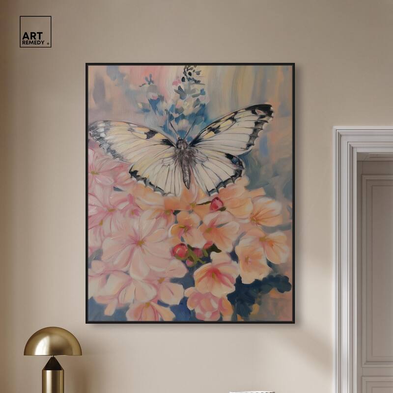 Moonstone Monarch Canvas by Art Remedy