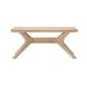 preview thumbnail 15 of 35, Plank and Beam Verso Rectangular Cross Leg Coffee Table - 40"