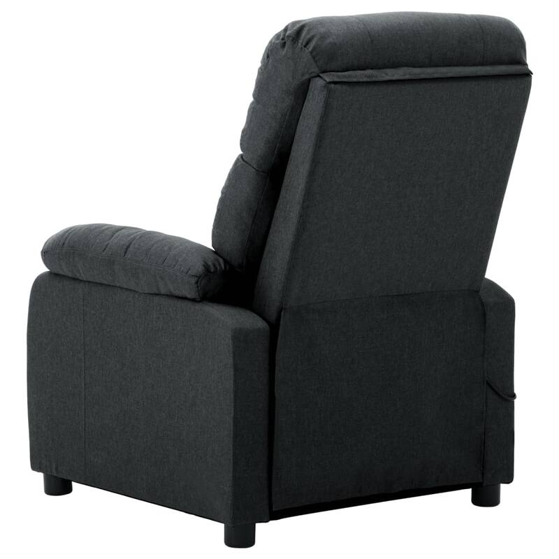 vidaXL Massage Chair Massaging Recliner Push Cozy Chair for Elderly Fabric - 30" x 35.4" x 39.4"
