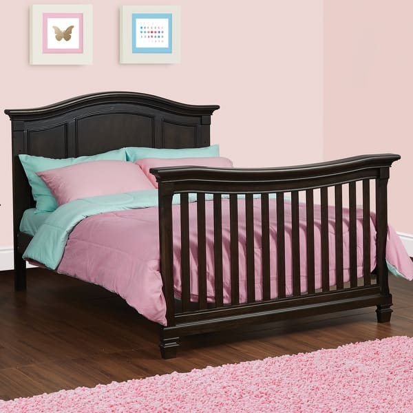 slide 2 of 9, Glendale 4-in-1 Convertible Crib Charcoal Brown Brown