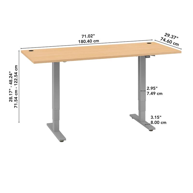 Bush Business Furniture Move 40 Series 72x30 Adjustable Standing Desk