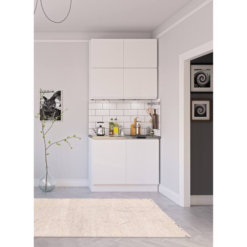 ECARPETGALLERY Hand-knotted Tangier Light Grey Wool Rug - 5'0 x 7'11