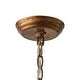 preview thumbnail 17 of 15, 16" Retro Brass Wood Hourglass 4-Light Chandelier Geometric Metal Adjustable Pendant Light for Foyer
