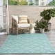 preview thumbnail 8 of 99, Nourison Easy Care Indoor/Outdoor Moroccan Trellis Area Rug 4' x 6' - Aqua/Teal