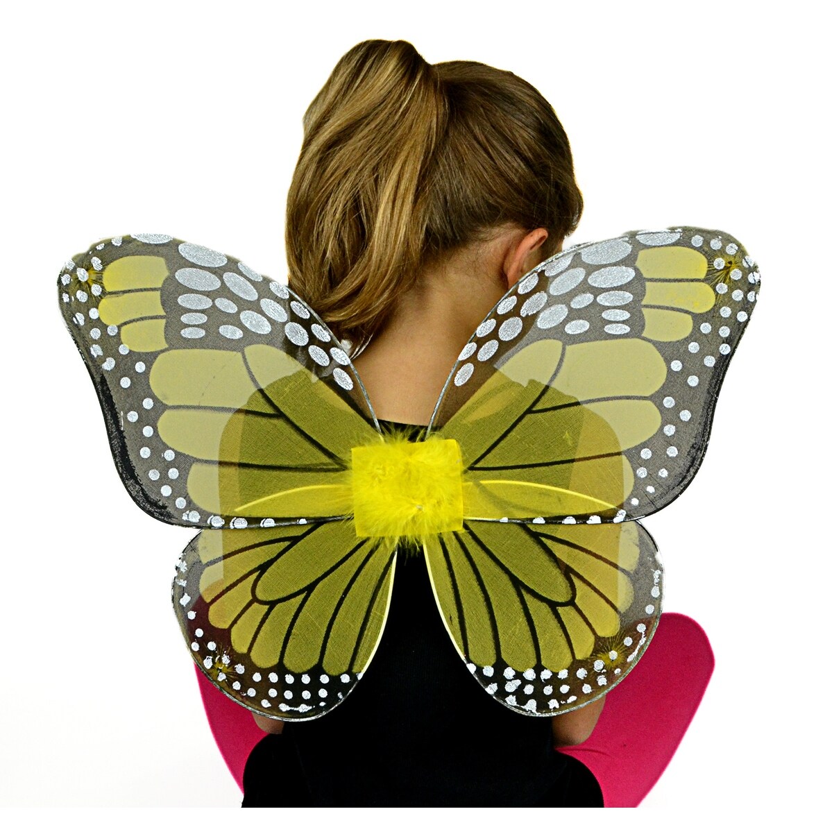 Shop 20 Nylon And Yellow Butterfly Wings Costume Accessory One