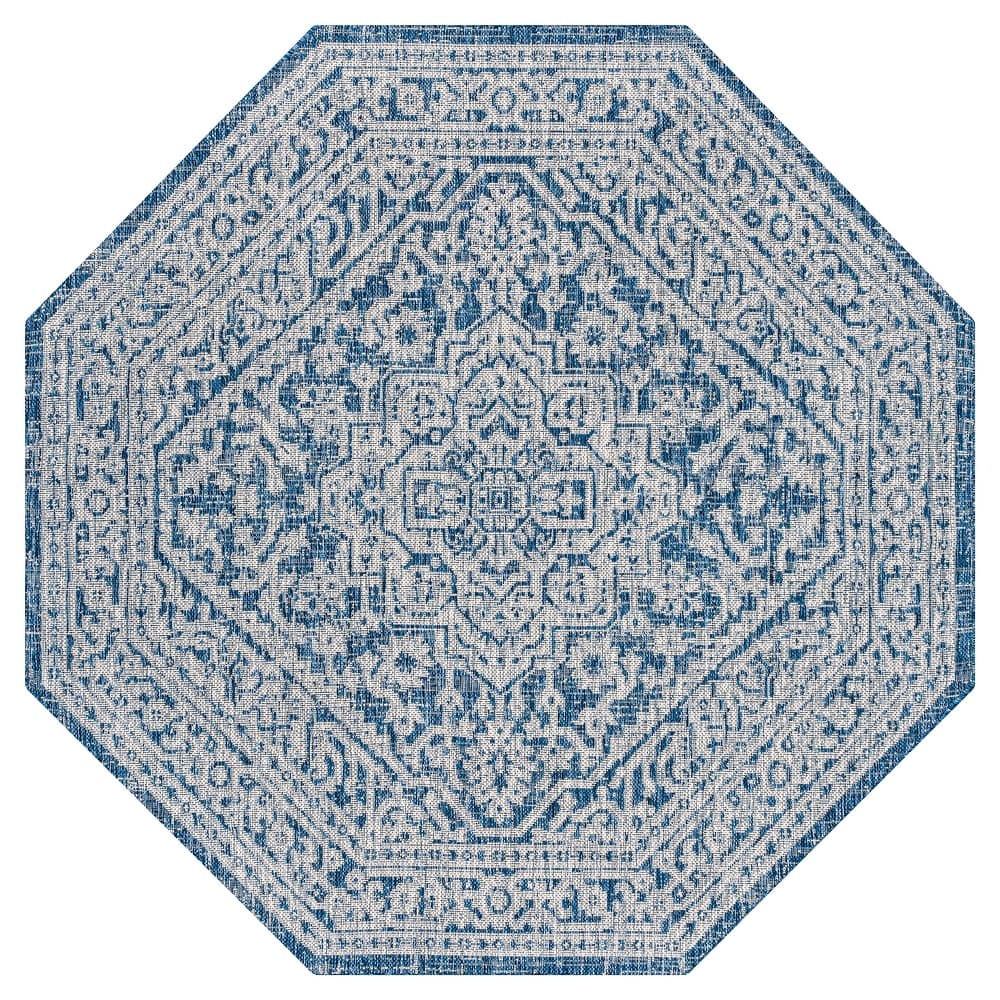 JONATHAN Y Rozetta Medallion Textured Weave Indoor/Outdoor Area Rug