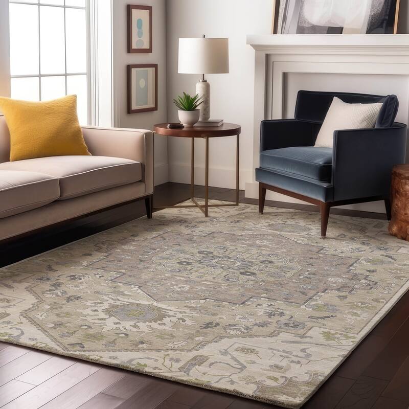 Premium Washable Super Soft Traditional Boho Mayfield Rug - Ivory - 3' x 5'
