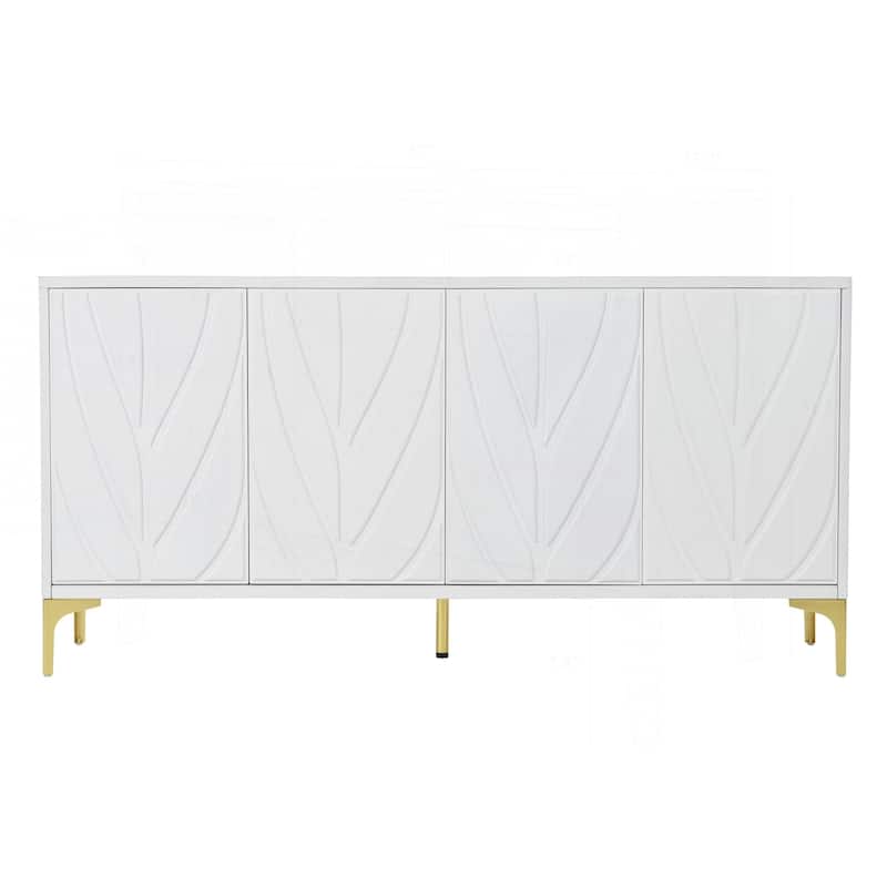 Versatile Sideboard Buffet Cabinet with Press-to-Open Doors