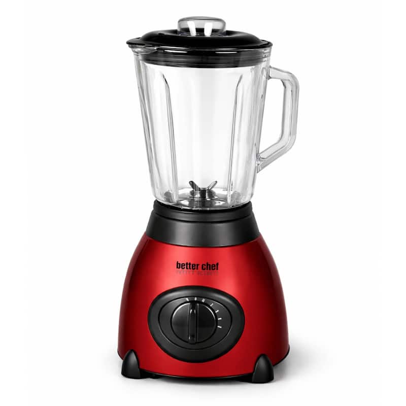 Better Chef 500-Watt Glass Jar Blender with Stainless Steel Base