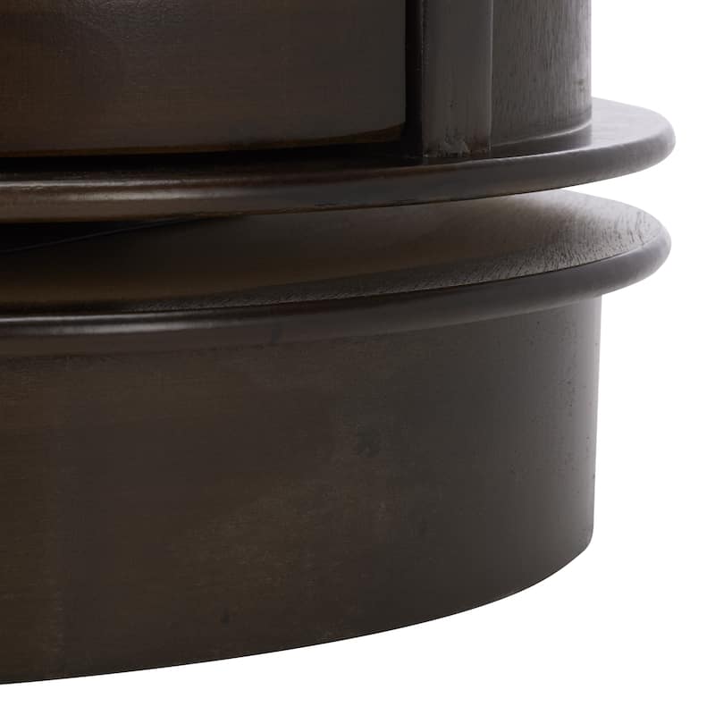 SAFAVIEH Celestia Grey Swivel Storage Accent Table - 18"W x 18"D x 26"H