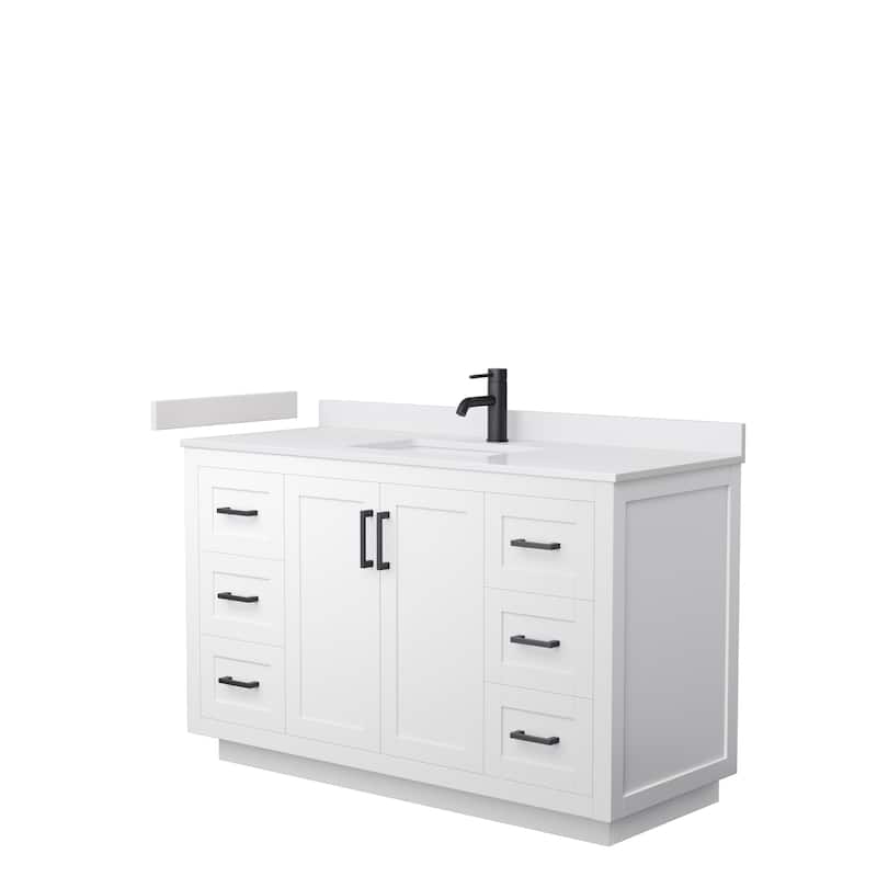 Miranda Single Vanity Set, Cultured Marble Top, No Mirror