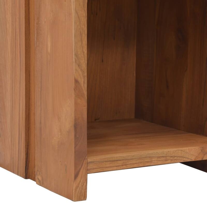 vidaXL Bookshelf 11.8"x11.8"x43.3" Solid Teak Wood - 11.8" x 11.8" x 43.3"
