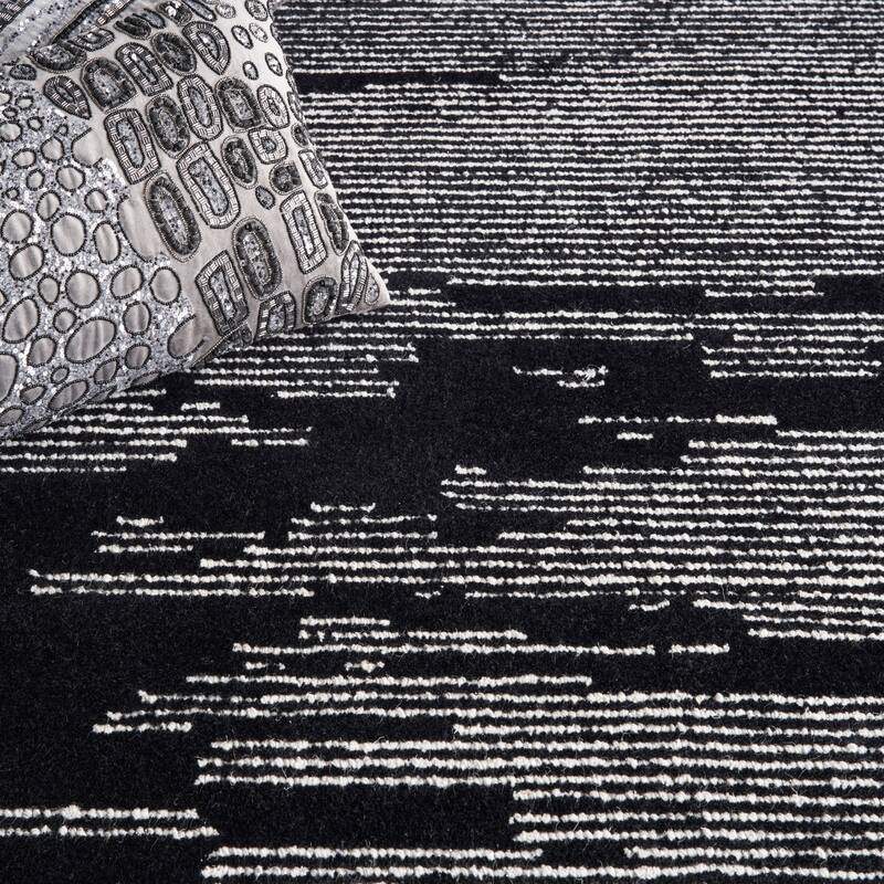 Michael Amini Star Shimmer Abstract Geometric Area Rug