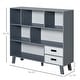preview thumbnail 9 of 8, 3-Tier Child Bookcase Open Shelves Cabinet
