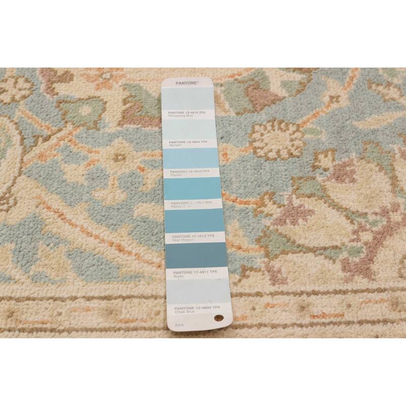 ECARPETGALLERY Hand-knotted Peshawar Finest Blue Wool Rug - 6'3 x 8'11