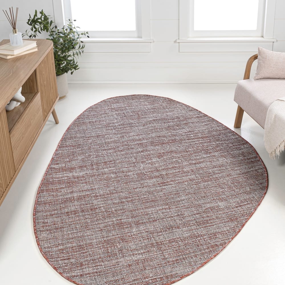 JONATHAN Y Callan Modern Rustic Abstract Indoor/Outdoor Shaped Area Rug