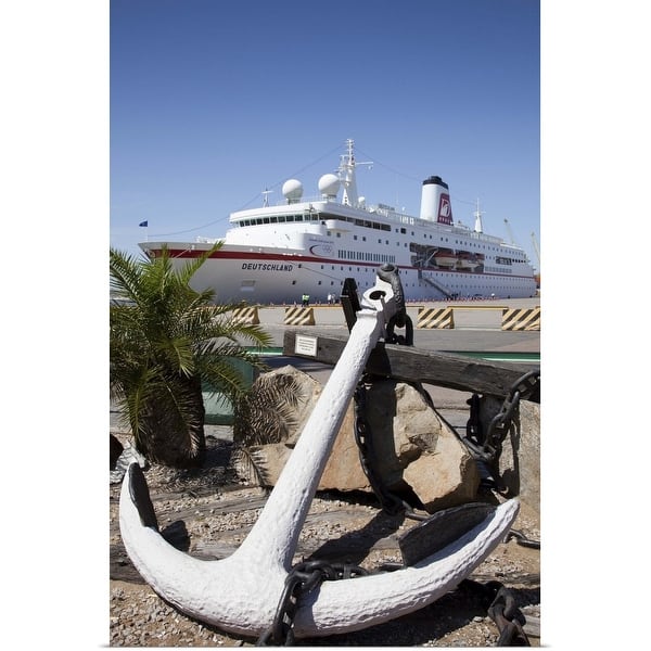 Anchor At Pier With Cruise Ship Poster Print Overstock 23572769