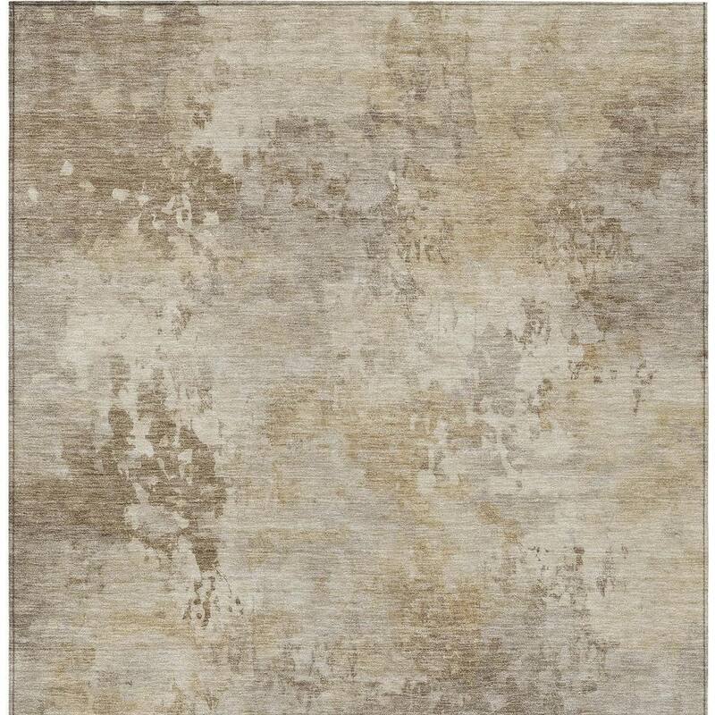 HomeRoots Abstract Transitional Rectangle Outdoor Rug
