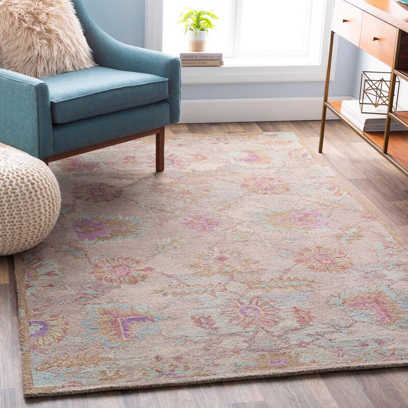Canute Distressed Vintage Handmade Wool Area Rug