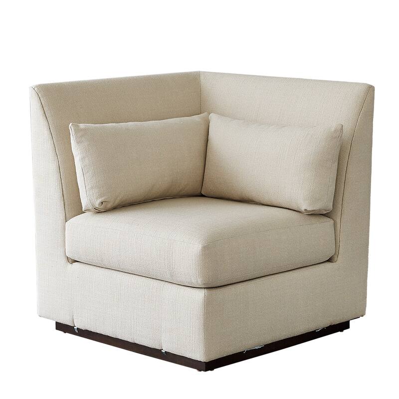 Alder Sectional Chair-Moonstone-Corner