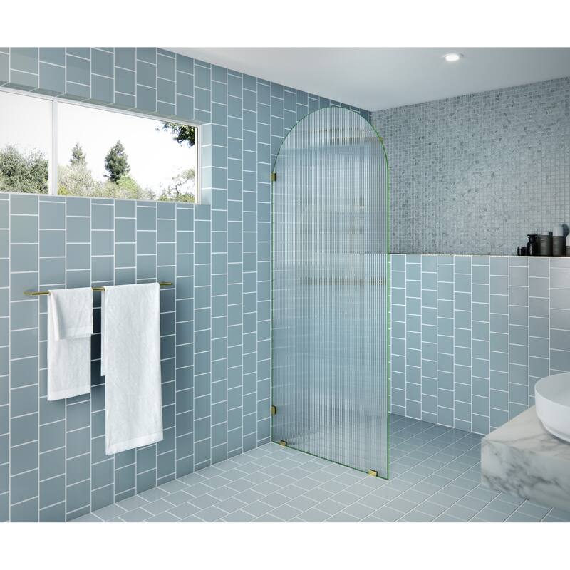 Glass Warehouse ARC-FL-34 Maven 86-3/4" High x 34" Wide Shower Screen