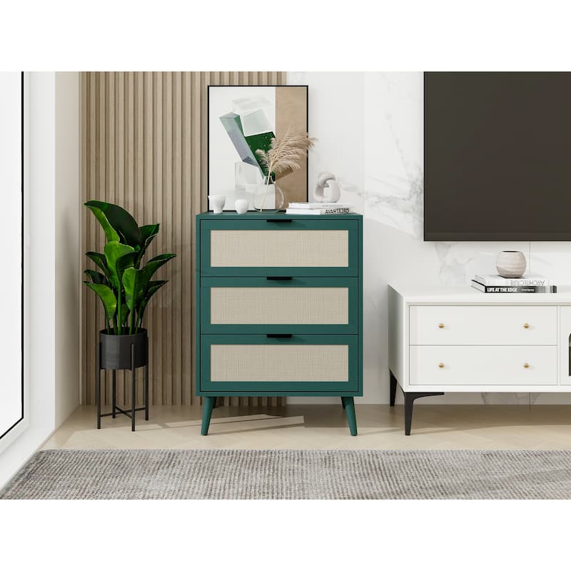 3 Drawers Wood Pantry Organizer, Drawer Storage Cabinet Suitable for Bedroom, Living Room, Kitchen