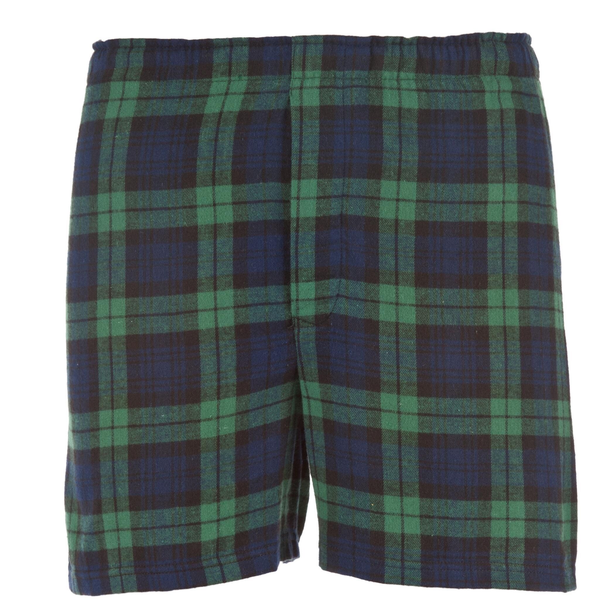 mens cotton plaid shorts