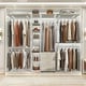 preview thumbnail 31 of 38, 96'' Wide Heavy-duty Closet Organizer, Walk-in Closet System with Drawers and Tower Kit Washed Oak