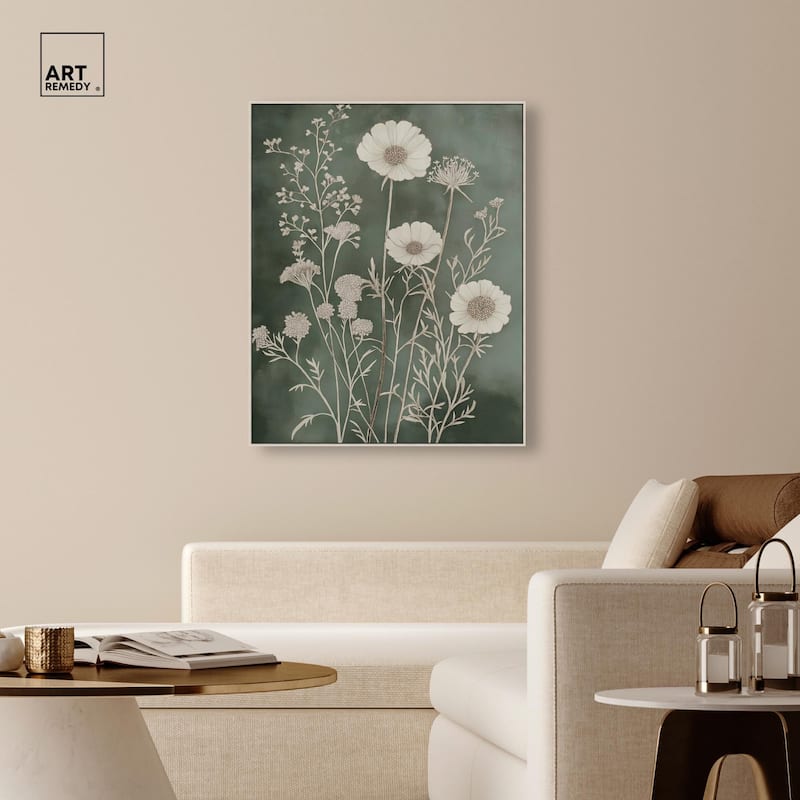 Airy Green Garden Canvas by Art Remedy