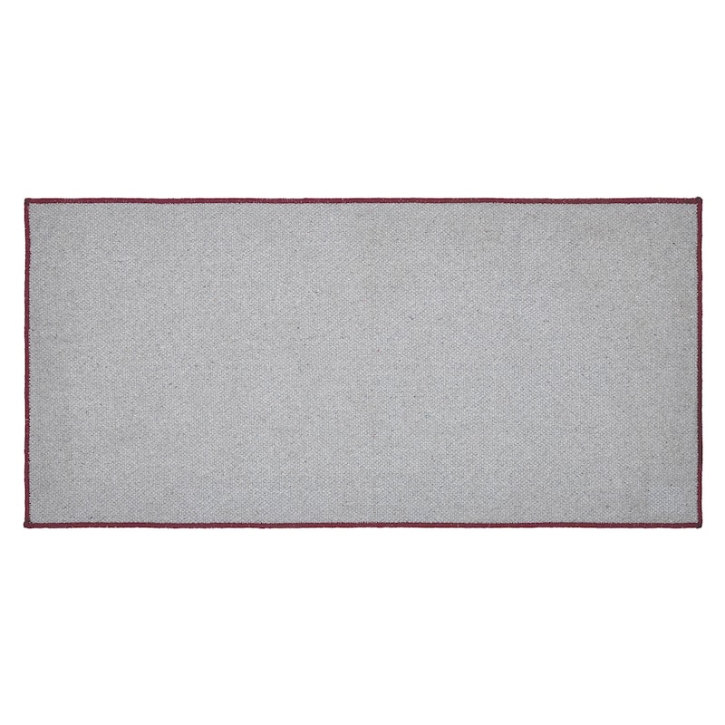 Custom House Burgundy Tan Jacquard Polyester Bathmat
