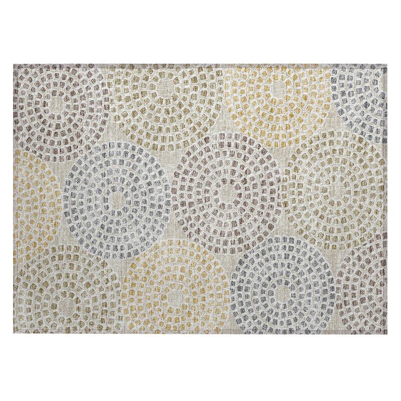 Machine Washable Indoor/ Outdoor Chantille Contemporary Rug