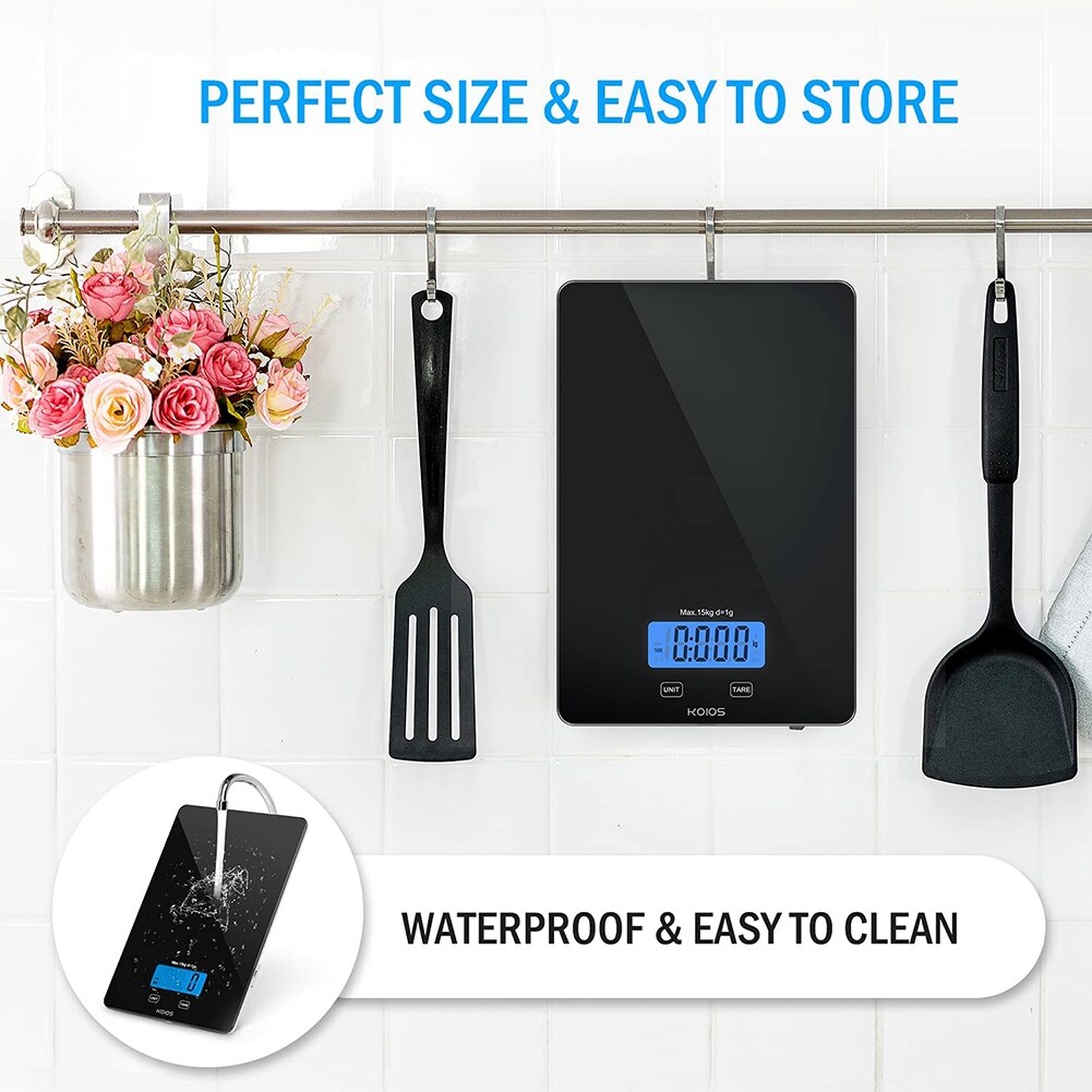 Kitchen Scale for Food Ounces and Cooking Baking,Waterproof - On Sale - Bed  Bath & Beyond - 37532012