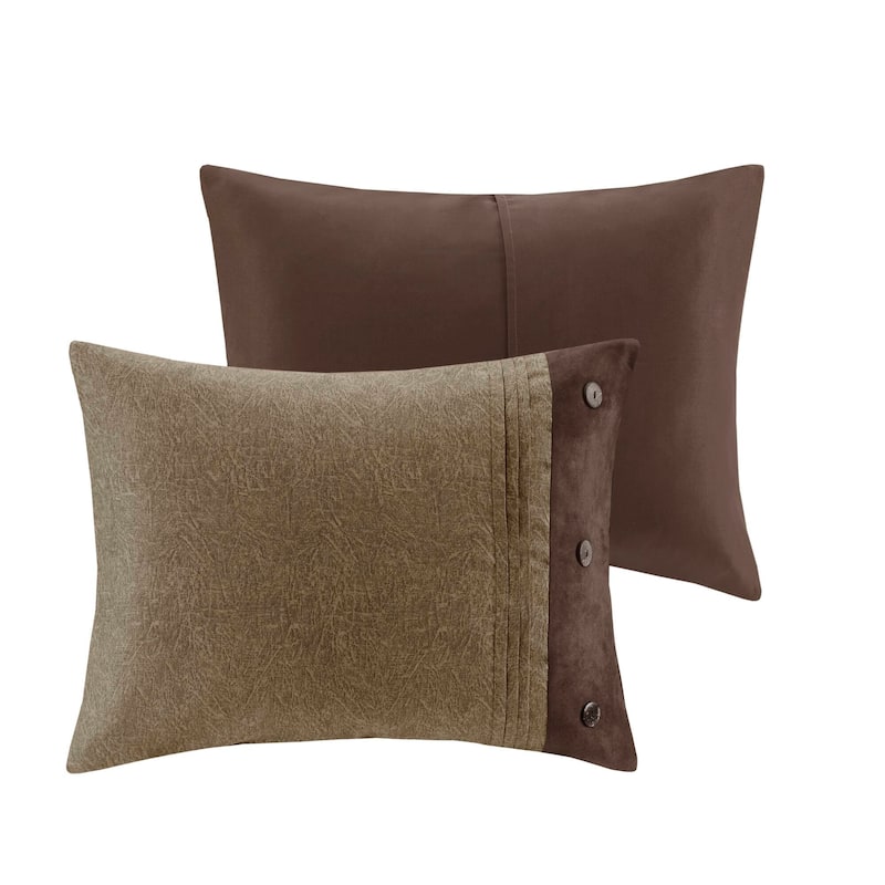 Madison Park Westbrook 7 Piece Faux Suede Comforter Set