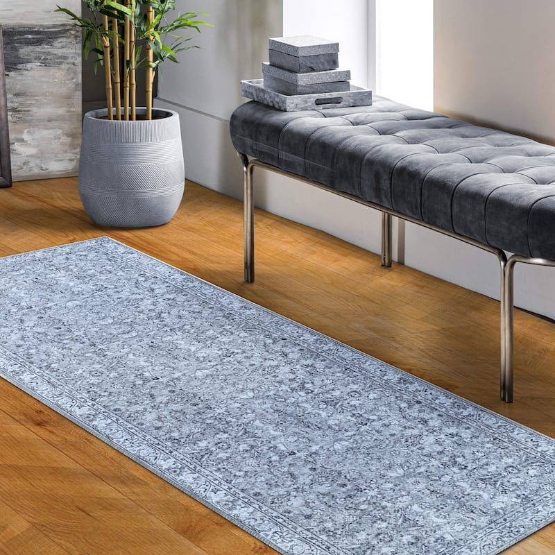 Superior Elodie Bohemian Geometric Floral Medallion Indoor Area Rug