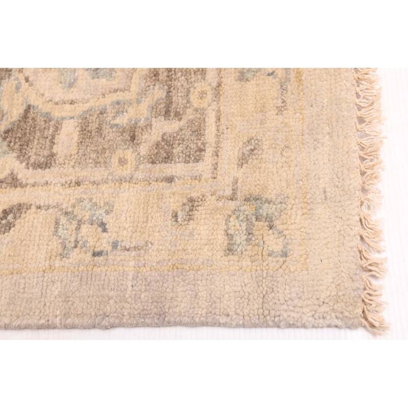 ECARPETGALLERY Hand-knotted Finest Agra Jaipur Light Grey Wool Rug - 8'1 x 11'0